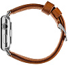 Ремешок Nomad Traditional Strap (NM1A4RST00) для Apple Watch Series SE/6/2/3/4 42/44 mm (Brown/Silver) купить в интернет-магазине icover
