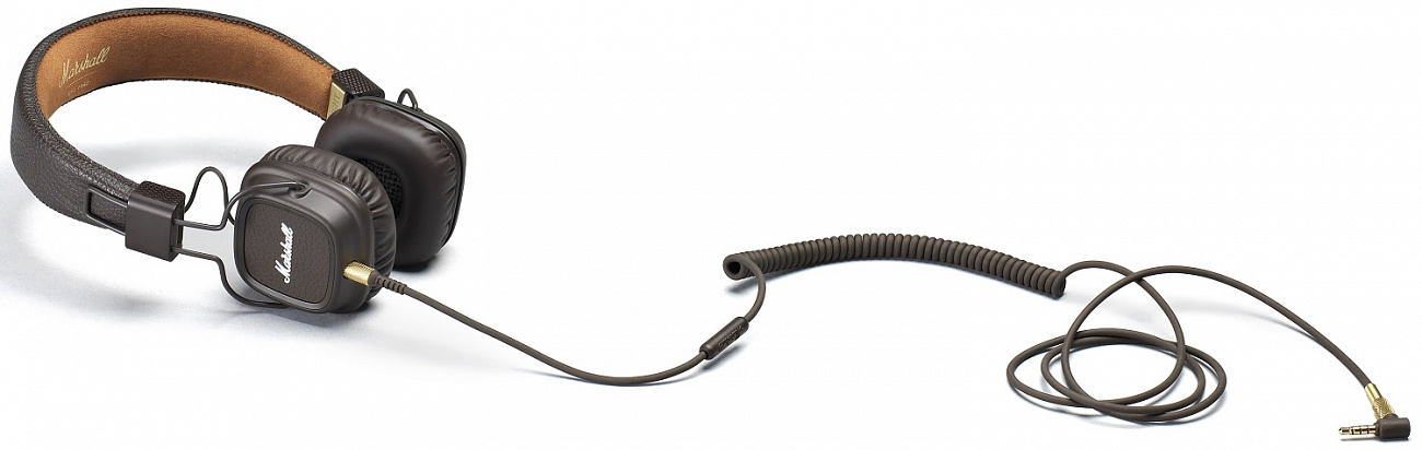 Наушники Marshall Major II с микрофоном (Brown) купить в интернет-магазине icover