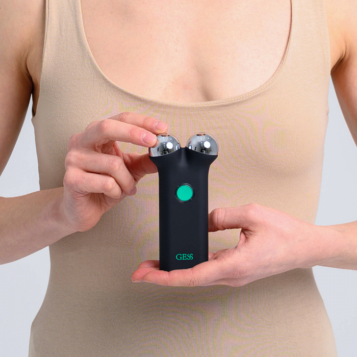 Микротоковый массажер для лица GESS Sfera (Black) купить в интернет-магазине icover