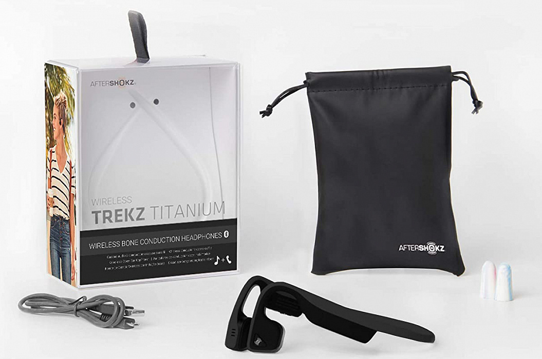 Беспроводные наушники Aftershokz Trekz Titanium AS600BK (Black) купить в интернет-магазине icover