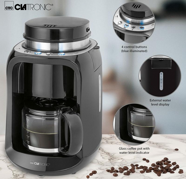 Кофеварка Clatronic KA 3701 (Black) купить в интернет-магазине icover