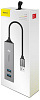 Хаб Baseus Cube USB to 3xUSB 3.0+2xUSB 2.0 CAHUB-C0G (Dark Grey) купить в интернет-магазине icover