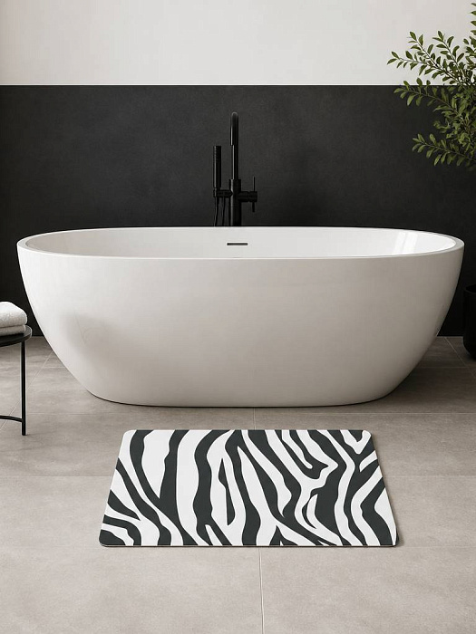 Коврик для ванной Ridberg 90*60 (Zebra) купить в интернет-магазине icover