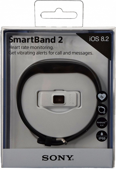 Спортивный браслет Sony SmartBand 2 SWR12 с пульсометром (Black) купить в интернет-магазине icover