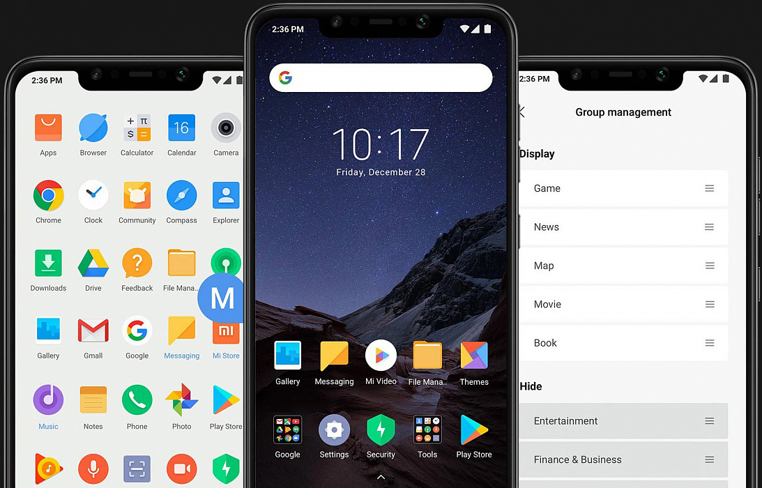 Смартфон Xiaomi Pocophone F1 128Gb M1805E10A (Graphite Black) купить в интернет-магазине icover