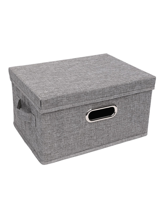 Коробка для хранения вещей тканевая Ridberg 32 х 24 х 18 см (Grey) купить в интернет-магазине icover