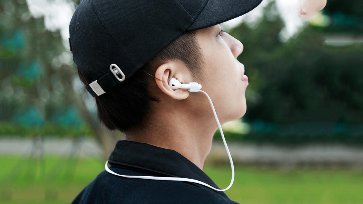 Держатель AirPods Baseus Earphone Strap для наушников Apple (Green) купить в интернет-магазине icover