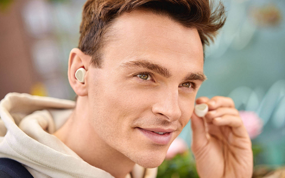 Беспроводные наушники Jabra Elite 3 100-91410003-60 (Light Beige) купить в интернет-магазине icover