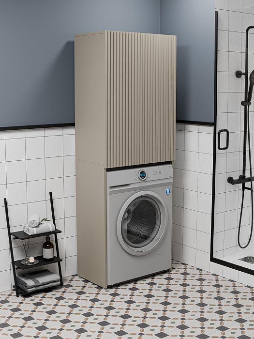 Шкафчик над стиральной машинкой Ridberg Никко МДФ (Cashmire) купить в интернет-магазине icover