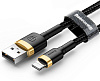 Кабель для iPhone, iPad Baseus Cafule (CALKLF-BV1) USB to Lightning 1m (Gold/Black) купить в интернет-магазине icover