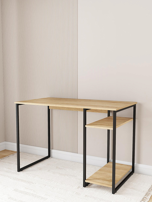 Стол письменный с полкой для ПК RIDBERG GILBERT (Oak/Black) купить в интернет-магазине icover
