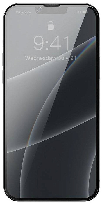 Защитное стекло Baseus 0.3mm Full-screen and Full-glass Anti-spy Tempered Glass Film (SGQP010701) для iPhone 13/13Pro (Black) купить в интернет-магазине icover