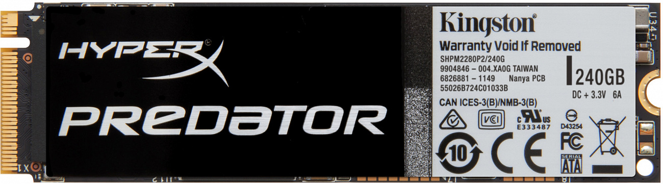 Kingston HyperX Predator 240GB (SHPM2280P2/240G) - SSD-накопитель купить в интернет-магазине icover