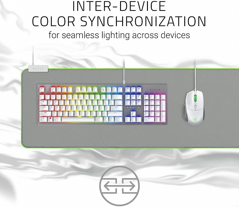 Коврик для мыши Razer Goliathus Chroma Extended RZ02-02500314-R3M1 (Mercury White) купить в интернет-магазине icover