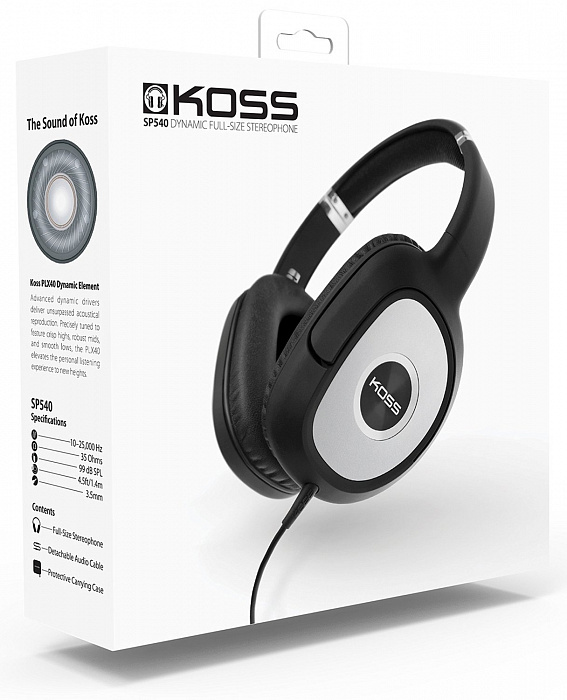 Koss SP540 - накладные наушники (Black) купить в интернет-магазине icover