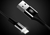 Кабель для iPod, iPhone, iPad Baseus Shining Cable with Jet metal 1m USB to Lightning CALSY-01 (Black) купить в интернет-магазине icover