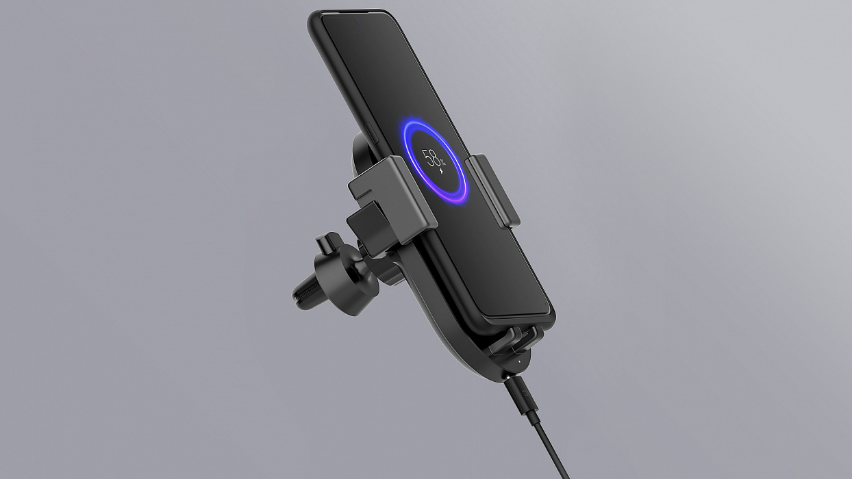 Автомобильный держатель Xiaomi ZMI Wireless Charging Car Holder (WCJ10) купить в интернет-магазине icover