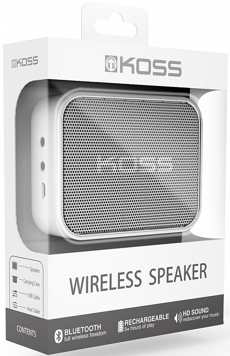 Koss BTS1 - портативная мини-колонка (White) купить в интернет-магазине icover