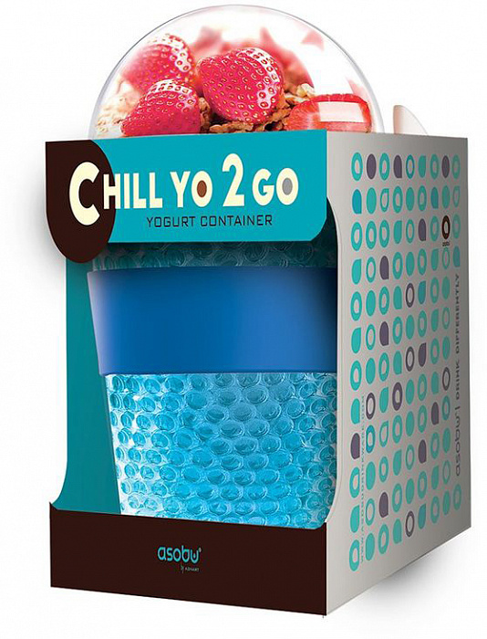 Asobu Chill yo 2 go 0.38 л - контейнер для йогурта и десертов (Purple) купить в интернет-магазине icover