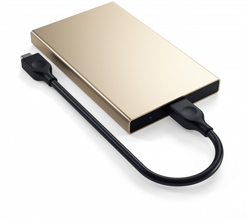 Контейнер для HDD/SSD 2.5" Satechi Aluminum USB-C ST-TCDEG (Gold) купить в интернет-магазине icover