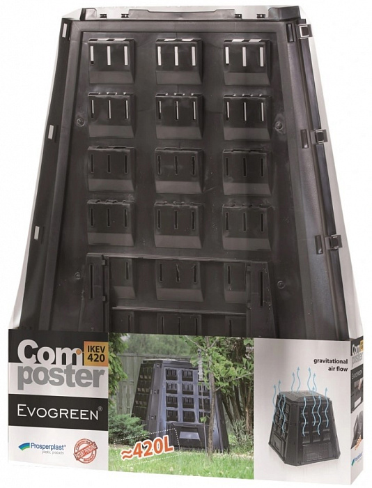 Компостер Prosperplast Evogreen 420L (Black) купить в интернет-магазине icover