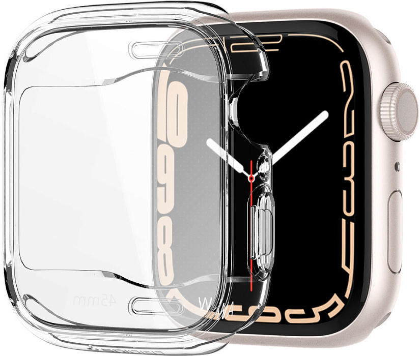 Spigen Ultra Hybrid (ACS04188) для Apple Watch 7 / 8 41mm (Clear) купить в интернет-магазине icover