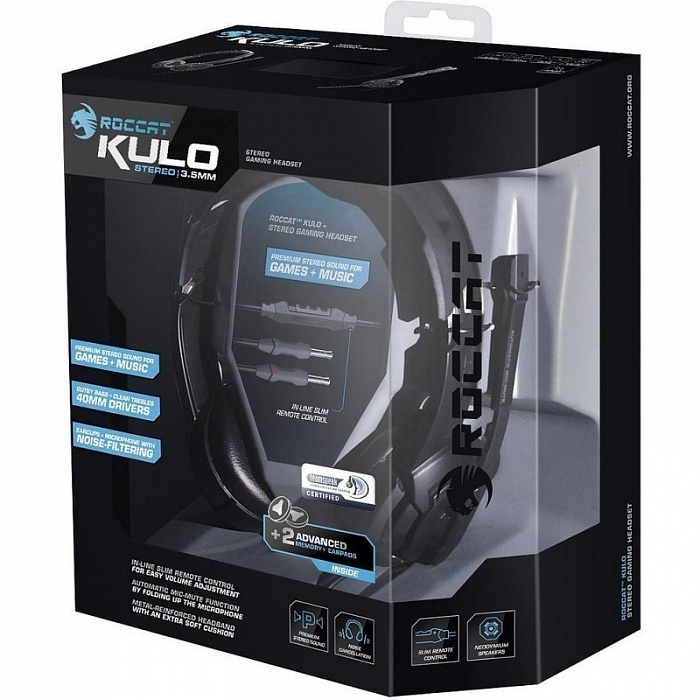 Roccat Kulo (ROC-14-602) - игровая гарнитура (Black) купить в интернет-магазине icover