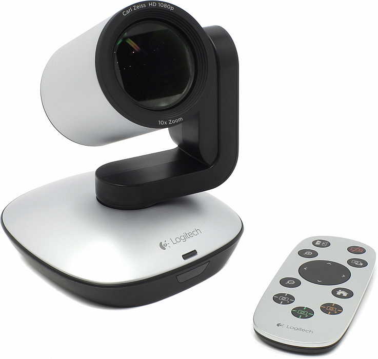 Logitech PTZ Pro Camera V-U0035 (960-001022) - веб-камера с пультом ДУ (Grey/Black) купить в интернет-магазине icover