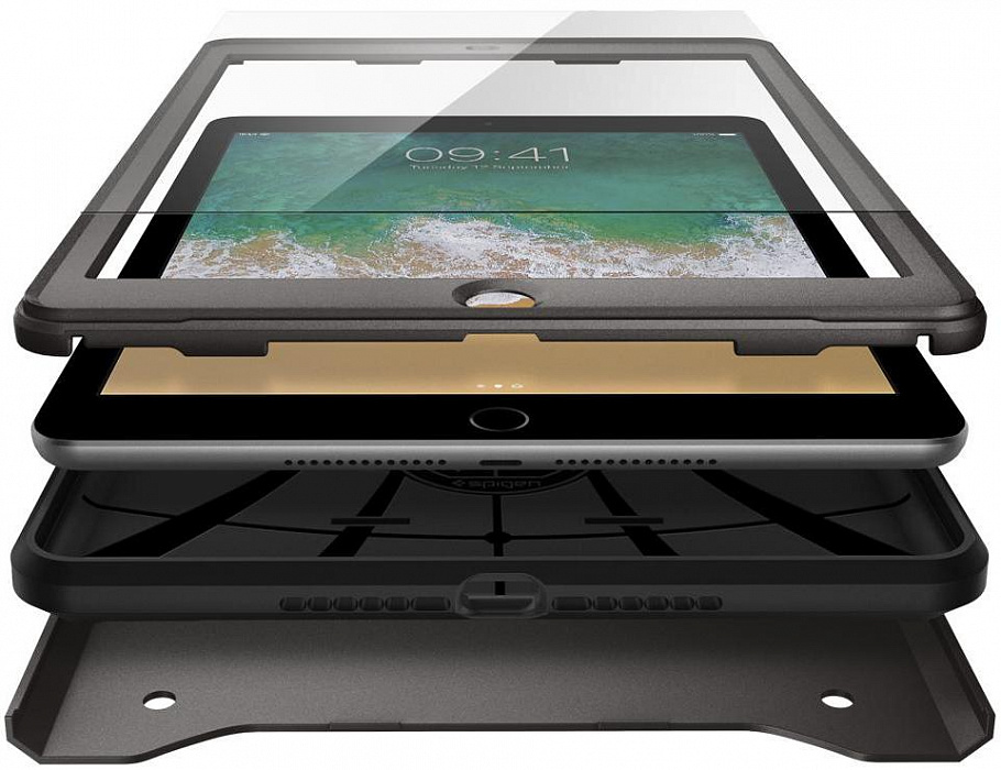 Чехол Spigen Pro Guard (053CS24090) для iPad 9.7 (Gunmetal) купить в интернет-магазине icover