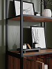 Стеллаж лофт RIDBERG DENVER модуль 1 (Dark Oak/Black) купить в интернет-магазине icover
