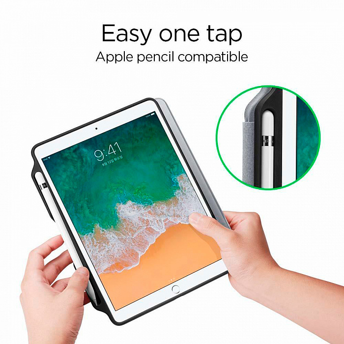 Чехол Spigen Smart Fold 2 (053CS23995) для iPad 9.7" (Space Grey) купить в интернет-магазине icover