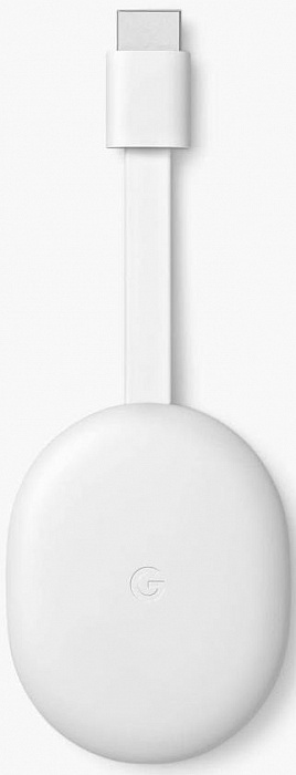 Медиаплеер Google Chromecast TV 4k HDR (White) купить в интернет-магазине icover