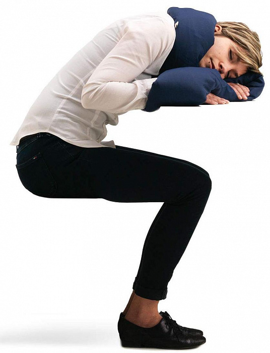Подушка Huzi Infinity Pillow (Navy) купить в интернет-магазине icover
