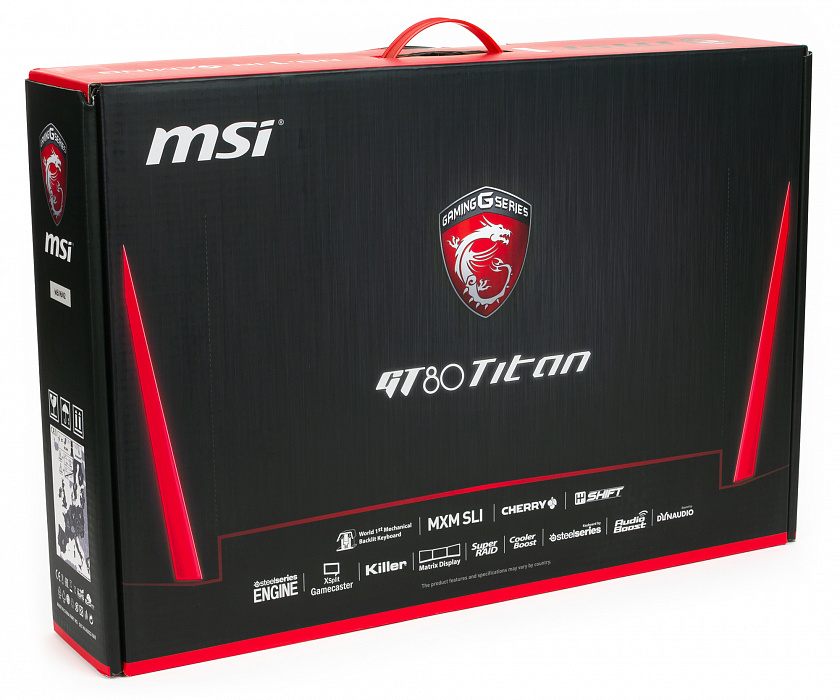 Ноутбук MSI GT80 2QE-006RU Titan 18,4'', Intel Core i7-4720HQ+HM87, 16Gb, 1Tb HDD, 2х128Gb SSD, nVidia Geforce GTX 980Mх2 (9S7-181212-006) купить в интернет-магазине icover