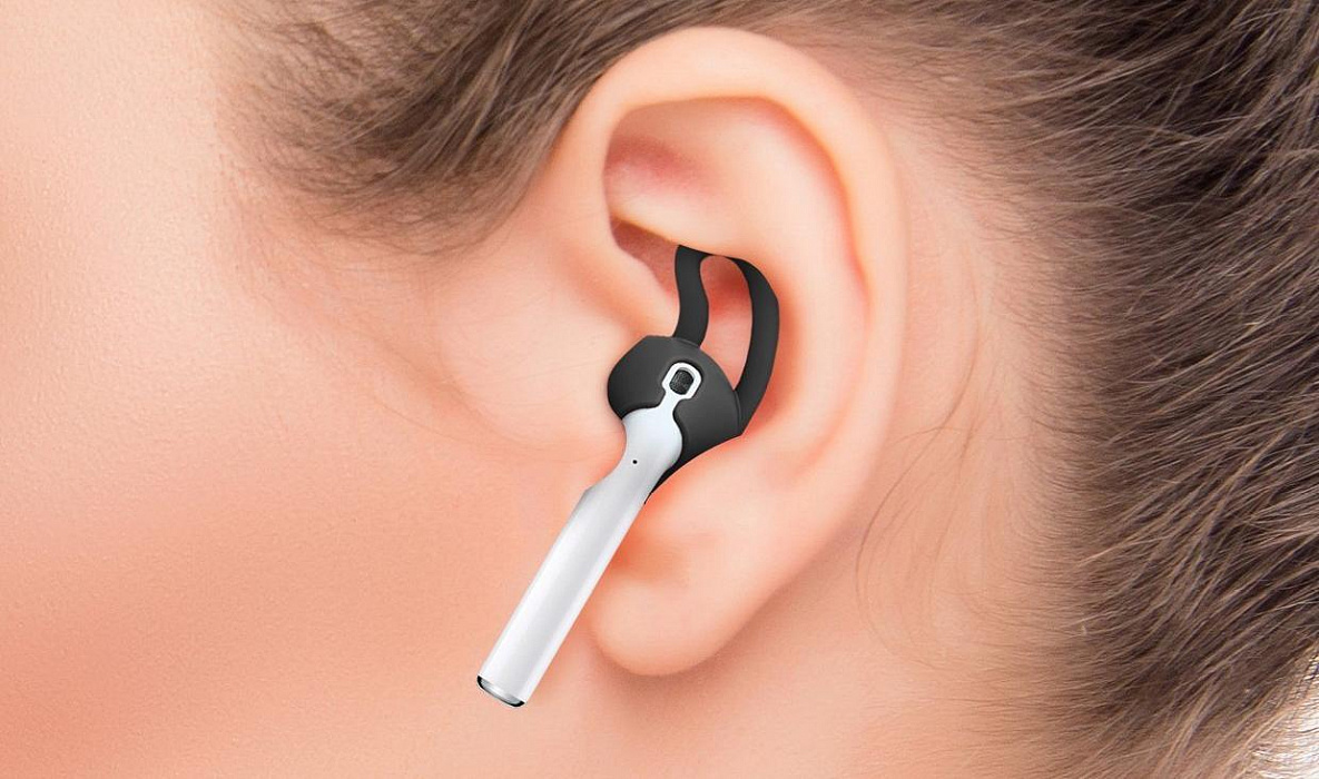 Держатель Elago Earhooks (BK-PAD-E) для наушников Apple AirPods (Black) купить в интернет-магазине icover