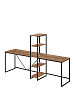 Стол письменный угловой лофт RIDBERG ФЛОРИДА (Oak/Black) купить в интернет-магазине icover