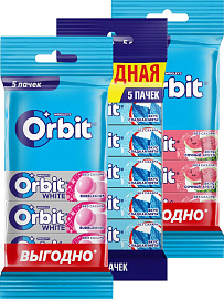 Набор Orbit Сладкая мята (5х13,6г), White Bubblemint (5х13,6г), Сочный арбуз (5х13,6г) купить в интернет-магазине icover