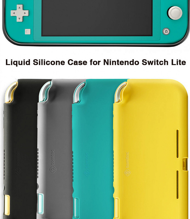 Чехол Tomtoc Liquid Silicon Case для Nintendo Switch Lite (Gray) купить в интернет-магазине icover
