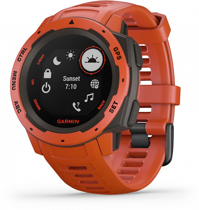 Умные часы Garmin Instinct 010-02064-02 (Flame Red) купить в интернет-магазине icover