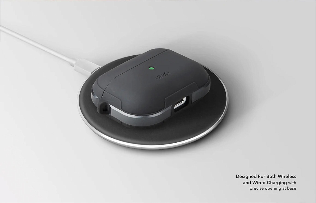 Чехол Uniq Valencia (AIRPODSPRO-VALGRY) для Airpods Pro (Grey) купить в интернет-магазине icover