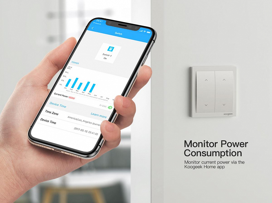 Умный выключатель Koogeek Dimmer Switch DM02CN для Apple Homekit (White) купить в интернет-магазине icover