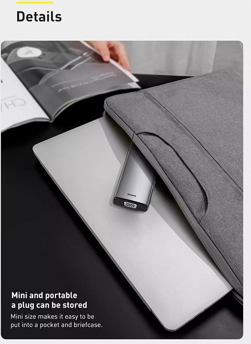 Хаб Baseus Metal Gleam Series 11-in-1 CAHUB-CT0G (Space Grey) купить в интернет-магазине icover