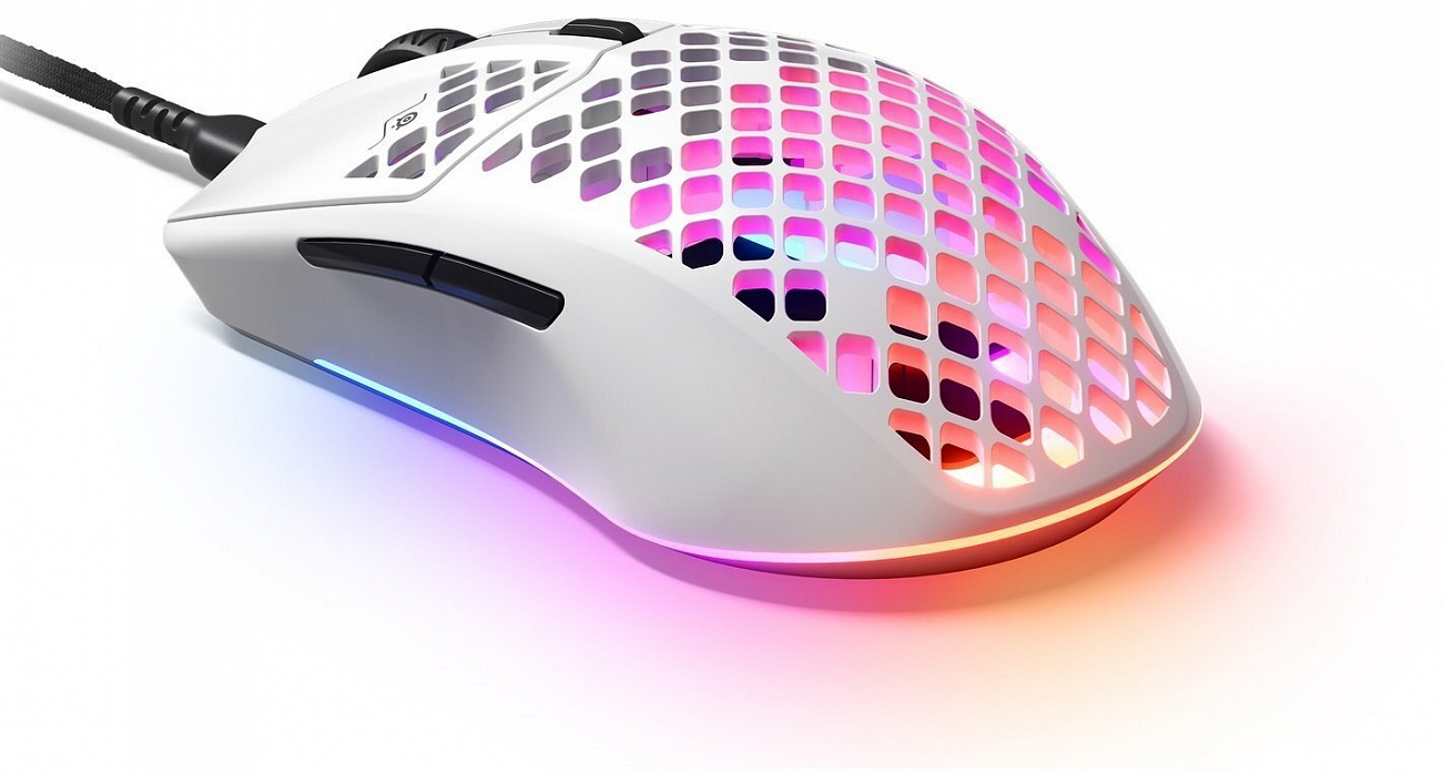 Игровая мышь SteelSeries Aerox 3 (Snow) купить в интернет-магазине icover