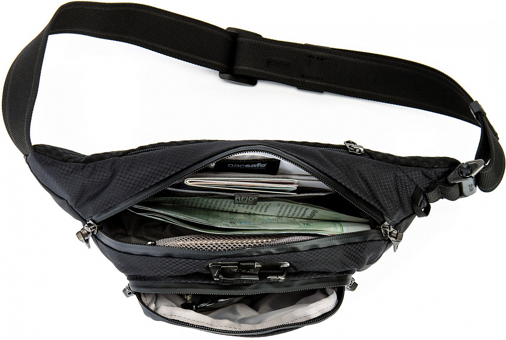 Сумка поясная Pacsafe Venturesafe X Waistpack 60500100 (Black) купить в интернет-магазине icover
