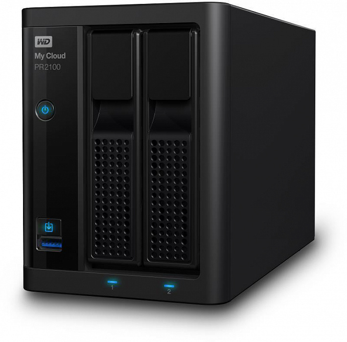 Сетевое хранилище Western Digital My Cloud Pro PR2100 4Tb 3.5" WDBVND0040JBK-EEUE (Black) купить в интернет-магазине icover