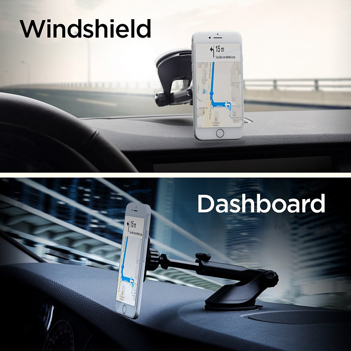 Держатель Spigen Kuel H35 Car Mount (000CG21496) для смартфонов (Black) купить в интернет-магазине icover