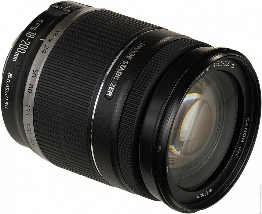 Объектив Canon EF-S 18-200mm f/3.5-5.6 IS купить в интернет-магазине icover