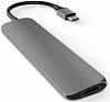 Мультипереходник Satechi Slim Aluminum Type-C Multi-Port Adapter 4K HDMI (Space Grey) купить в интернет-магазине icover