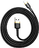 Кабель для iPhone, iPad Baseus Cafule (CALKLF-BV1) USB to Lightning 1m (Gold/Black) купить в интернет-магазине icover