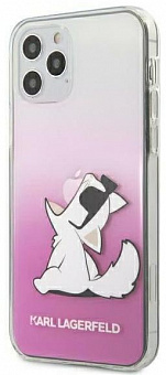Чехол Karl Lagerfeld Choupette Fun Hard (KLHCP12MCFNRCPI) для iPhone 12/12 Pro (Gradient Pink)